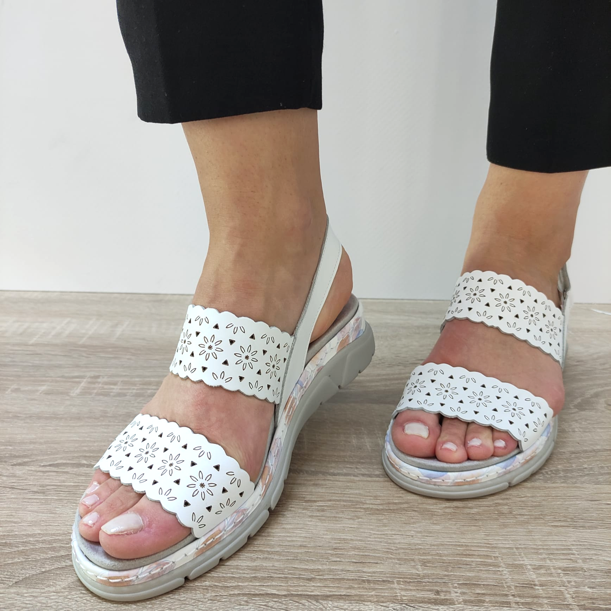 SANDALE CASUAL DAMA SUAVE 12514GVT MOSTAR 13 ALBE - imagine 5
