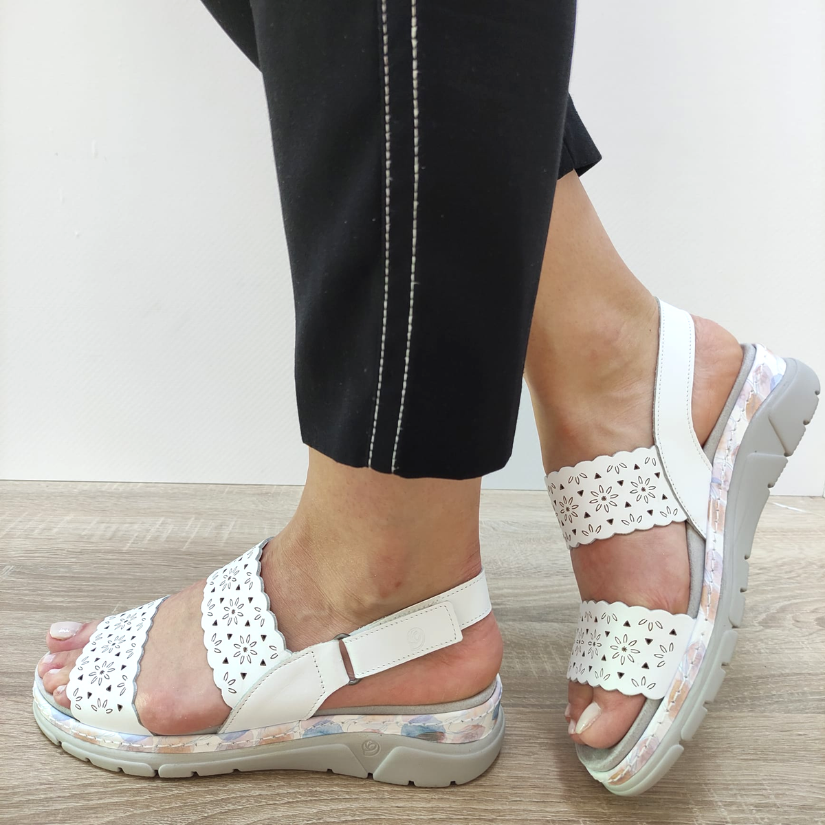 SANDALE CASUAL DAMA SUAVE 12514GVT MOSTAR 13 ALBE - imagine 2