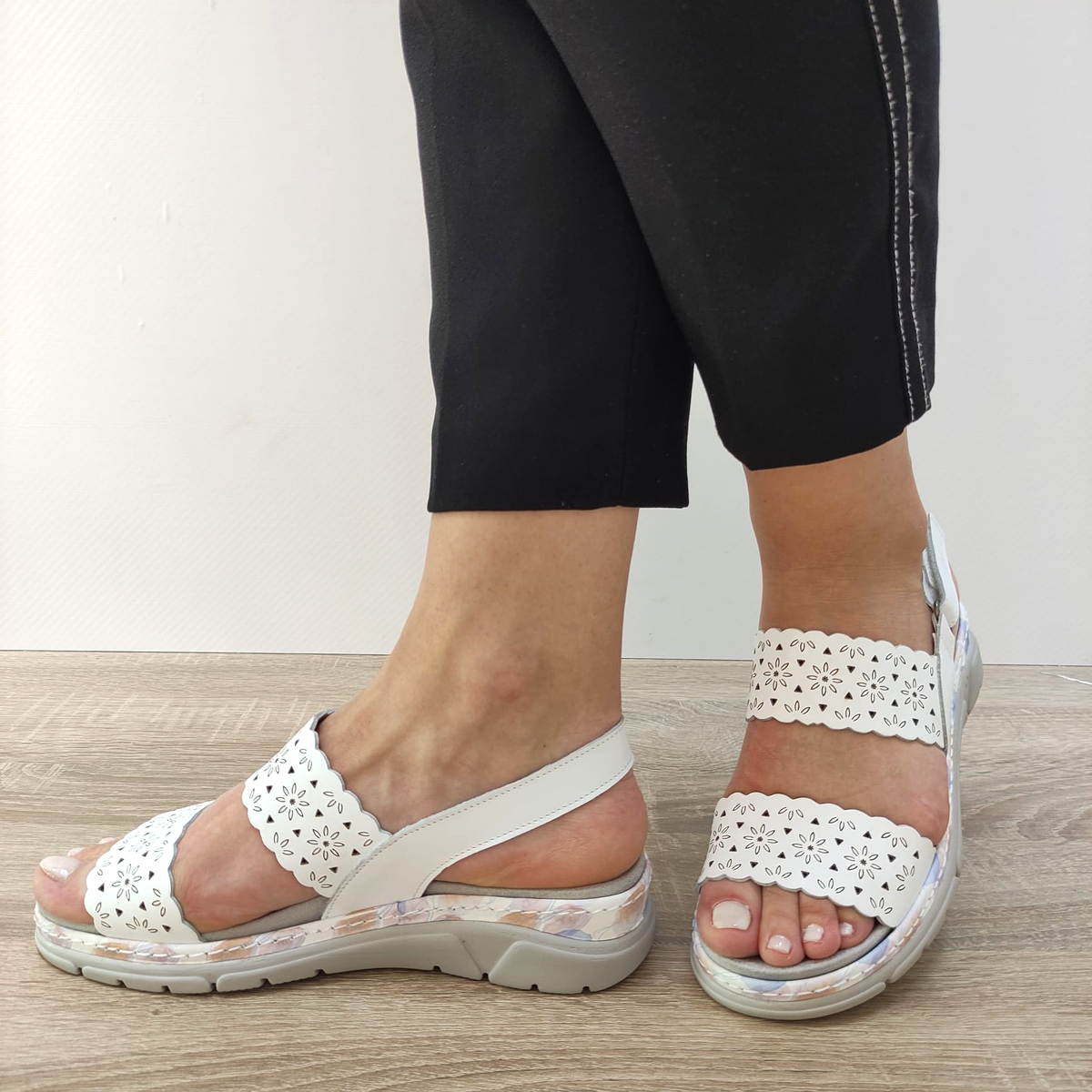 SANDALE CASUAL DAMA SUAVE 12514GVT MOSTAR 13 ALBE - imagine 3
