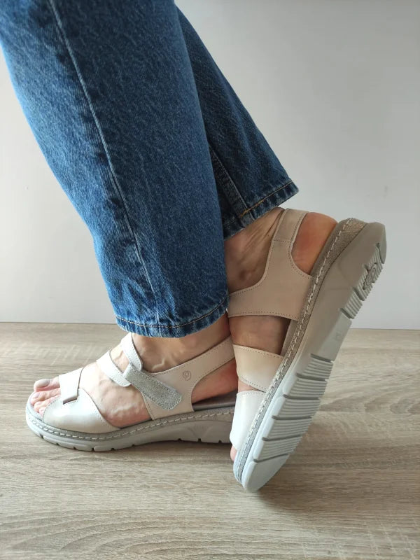 SANDALE CASUAL DAMA SUAVE 12522VT MOSTAR 52-N CREM - imagine 4