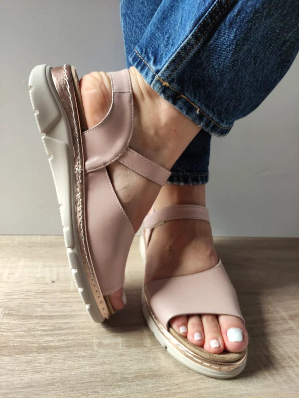 SANDALE CASUAL DAMA SUAVE 12528VT MOSTAR C5-N ROZ NUDE - imagine 4