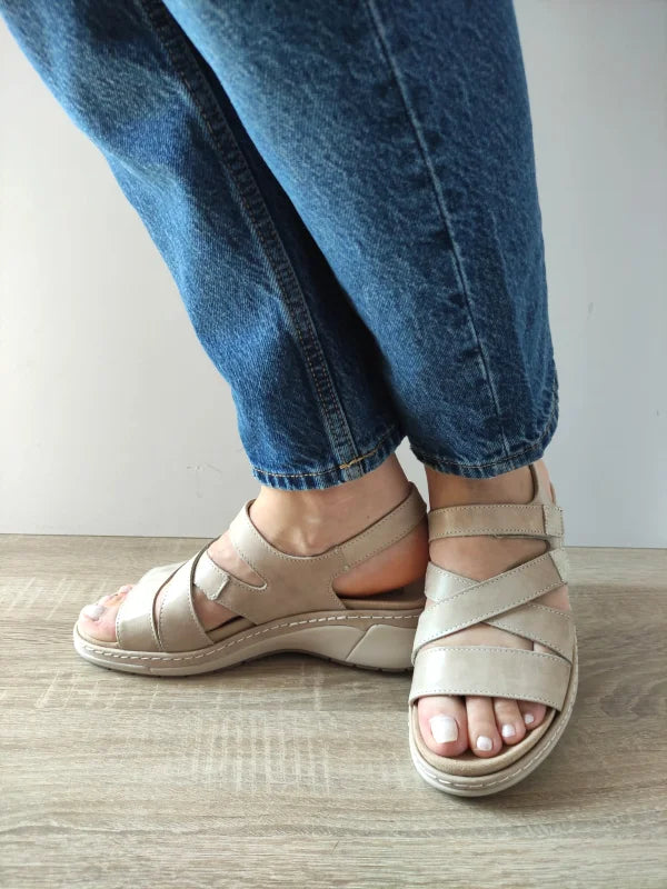 SANDALE CASUAL DAMA SUAVE 18000T AZORES 03-N BEJ - imagine 2