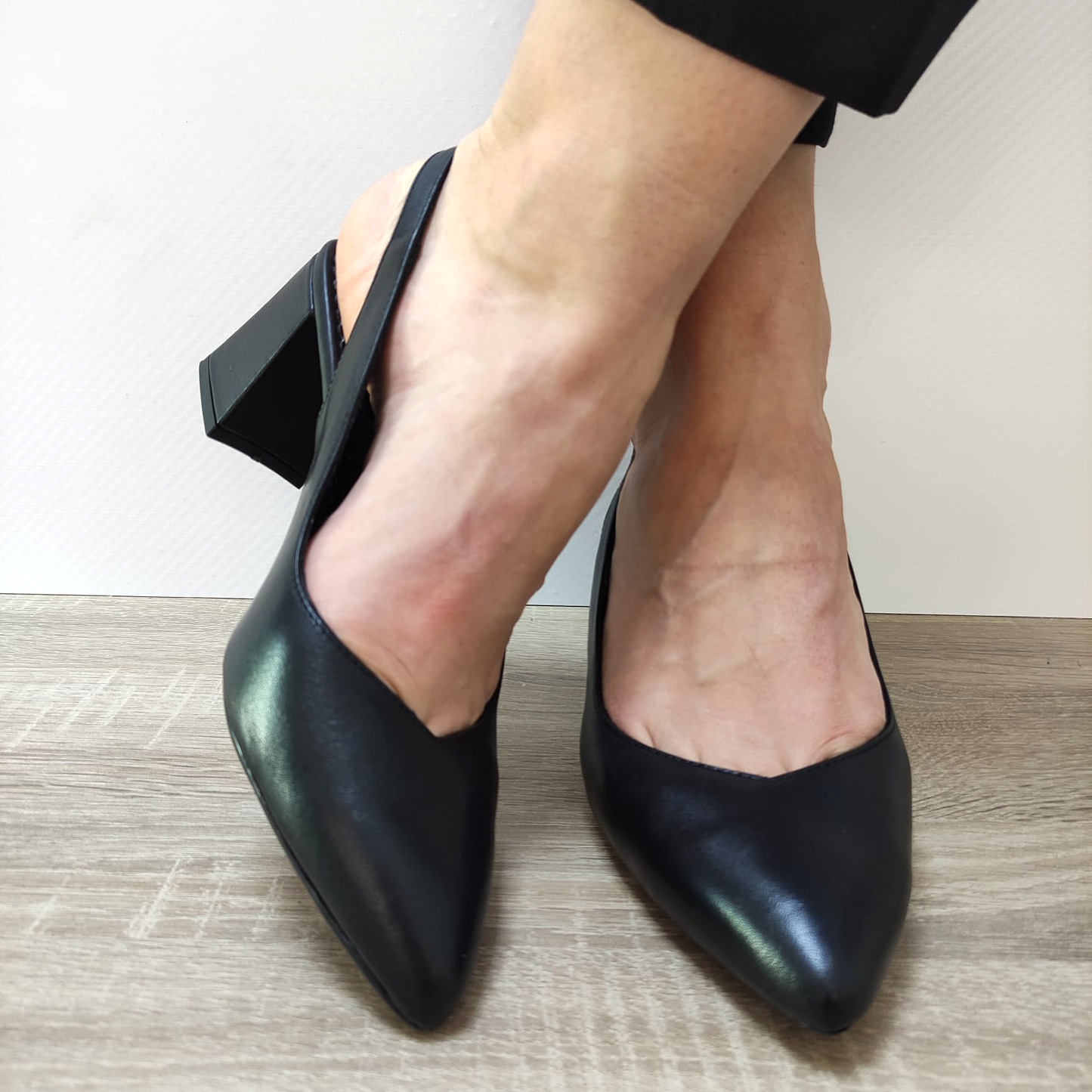 SANDALE ELEGANTE DAMA ANNA VIOTTI D34-24118 NEGRE - imagine 4