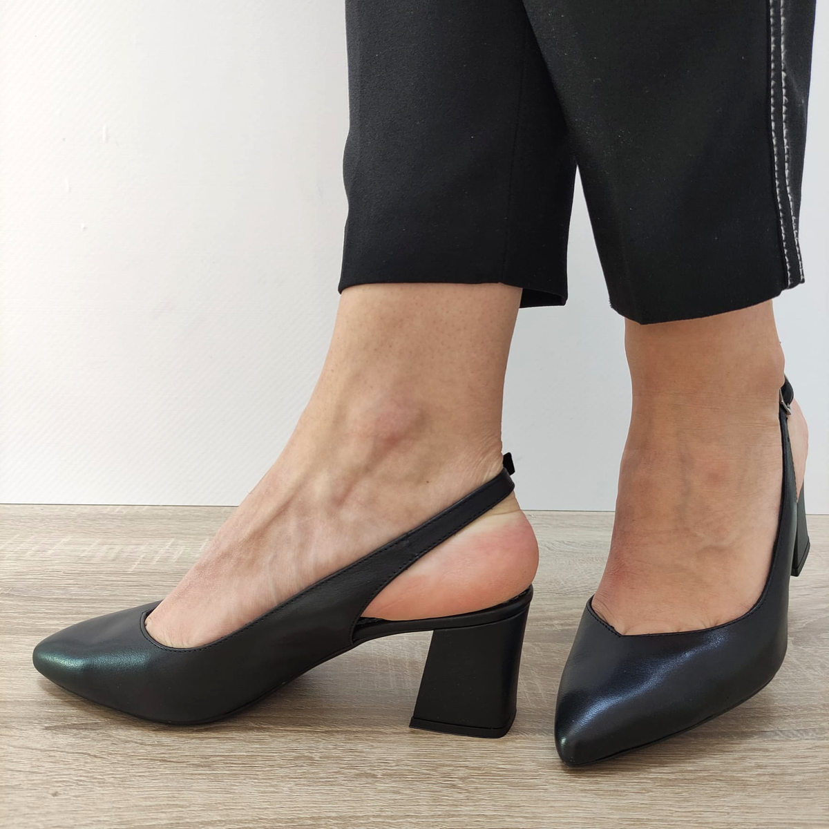 SANDALE ELEGANTE DAMA ANNA VIOTTI D34-24118 NEGRE - imagine 3