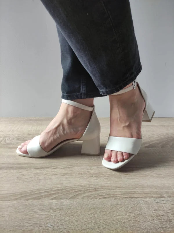 SANDALE ELEGANTE DAMA CAPRICE 28302-42 CREM (OFF WHITE) - imagine 2