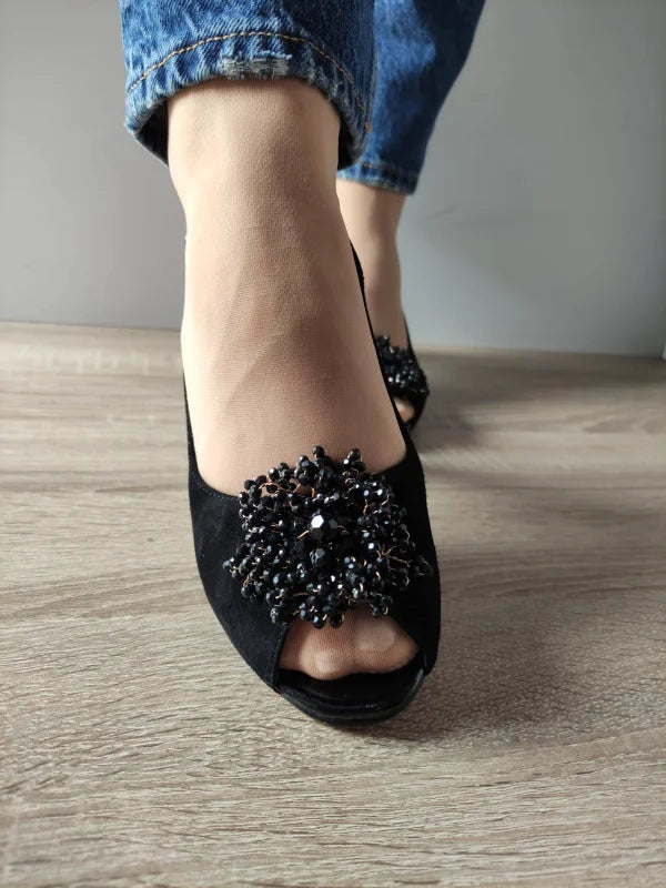SANDALE ELEGANTE DAMA EPICA 360023A 01-I NEGRE VELUR