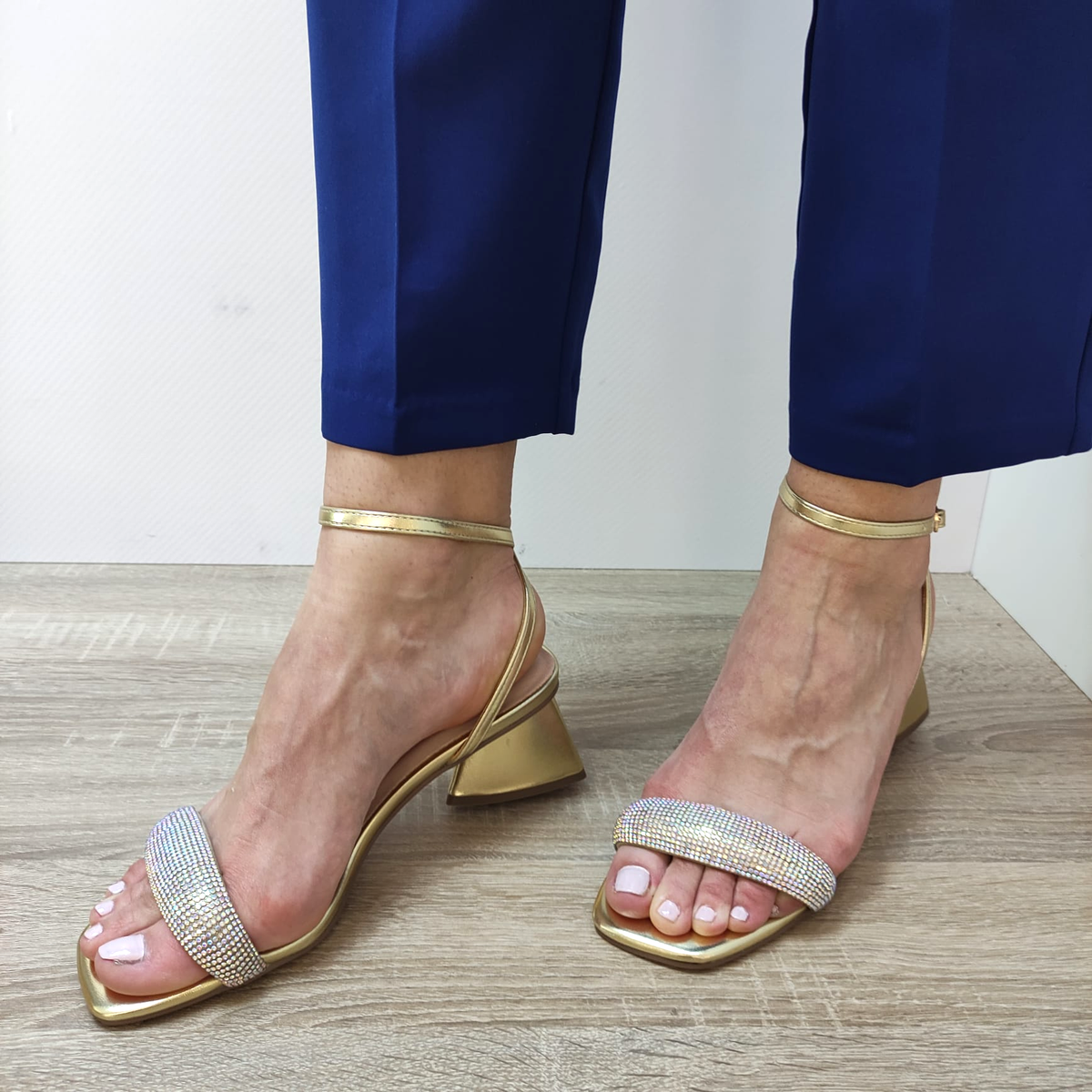 SANDALE ELEGANTE DAMA MENBUR 23802 GOLD - imagine 5