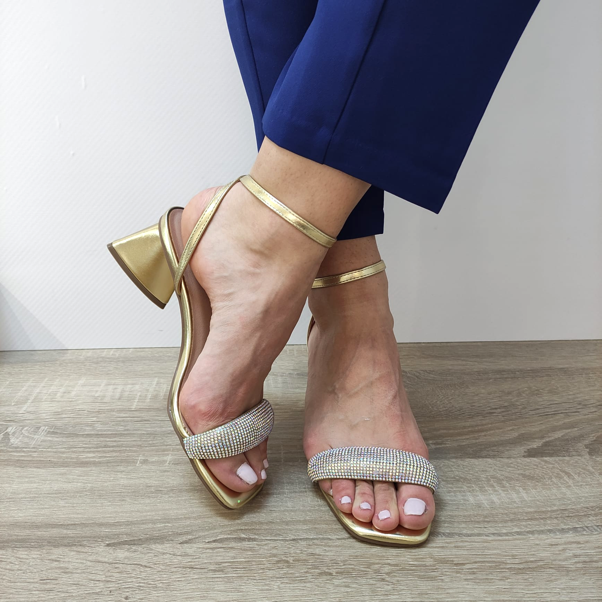 SANDALE ELEGANTE DAMA MENBUR 23802 GOLD - imagine 3