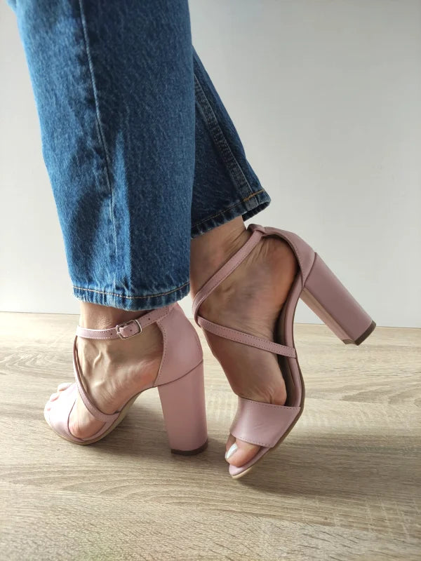 SANDALE ELEGANTE DAMA RICO 061 ROZ