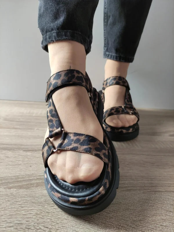SANDALE ELEGANTE DAMA TAMARIS 28703-44 LEOPARD - imagine 3