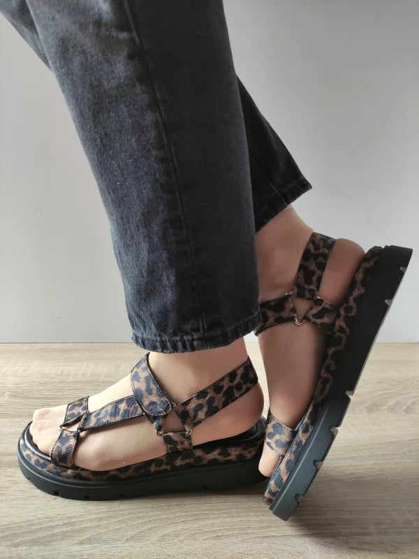 SANDALE ELEGANTE DAMA TAMARIS 28703-44 LEOPARD - imagine 5