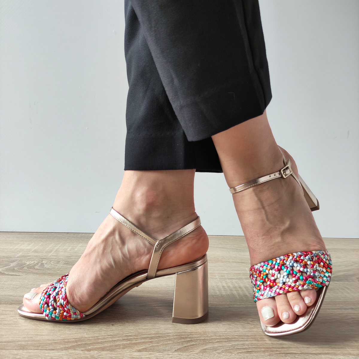 SANDALE ELEGANTE DAMA TAMARIS 28055-42 MULTICOLOR - imagine 2