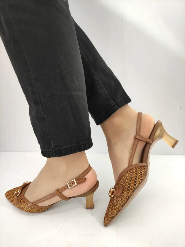 SANDALE ELEGANTE DAMA TAMARIS 29634-44 MARO COGNAC - imagine 2