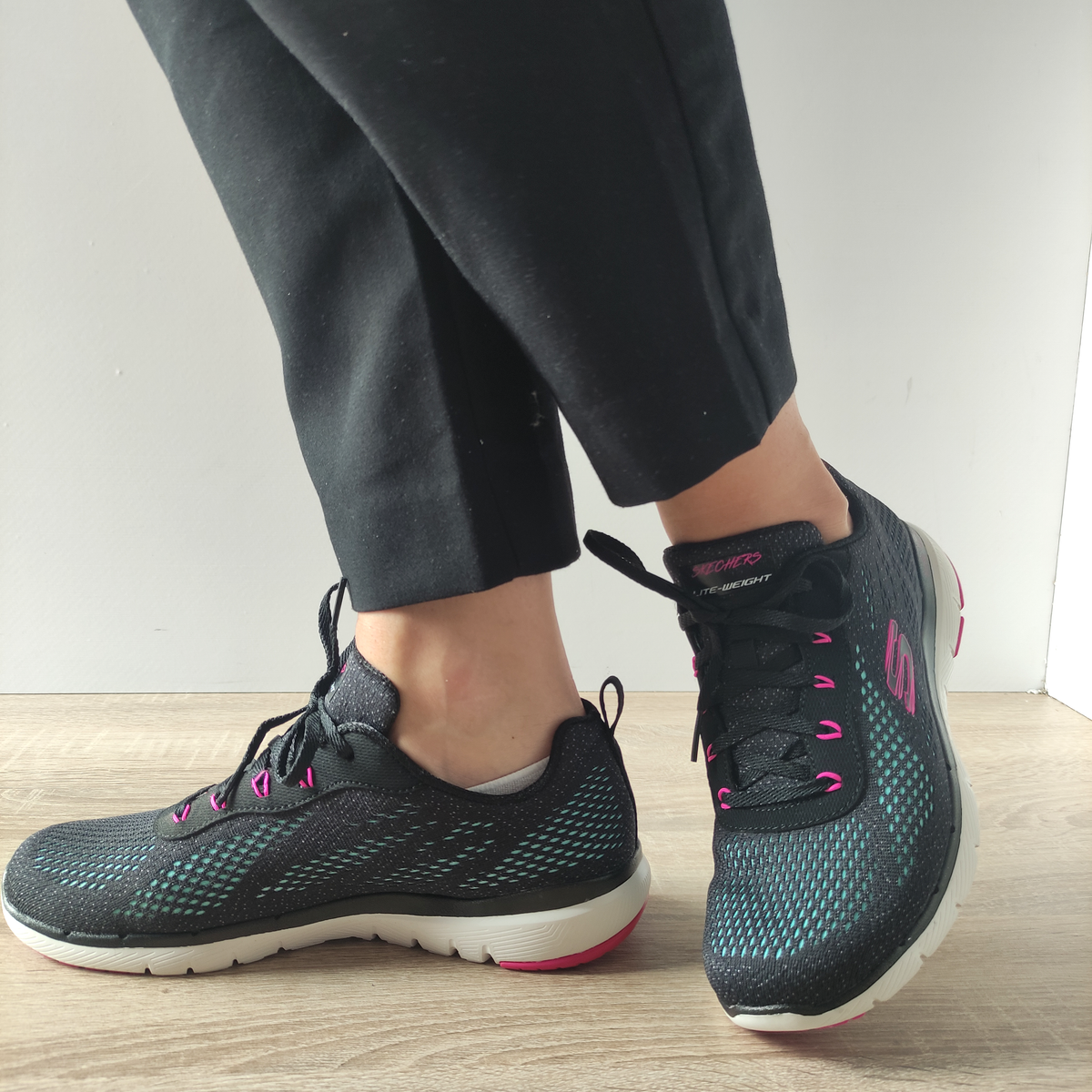 PANTOFI SPORT DAMA SKECHERS 13475 BBLP AD - imagine 2
