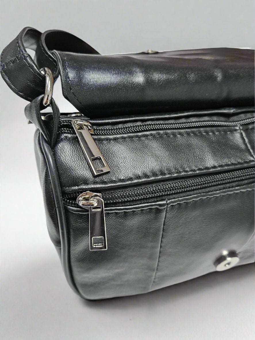 GEANTA DAMA PIELE GENTOMIX NICO 537 NEAGRA