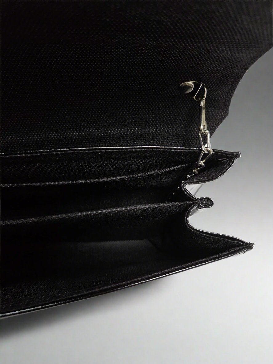 GEANTA DAMA TIP PLIC DE OCAZIE GENTOMIX M63 NEGRU - imagine 3