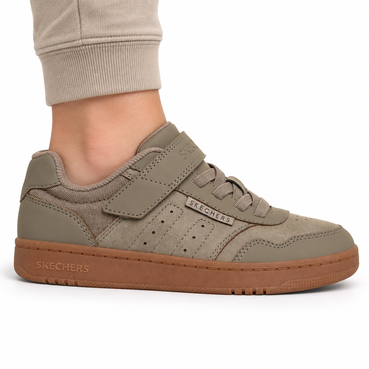 Pantofi Sport Băieți Skechers Quick Street City Mode 418028L Taupe