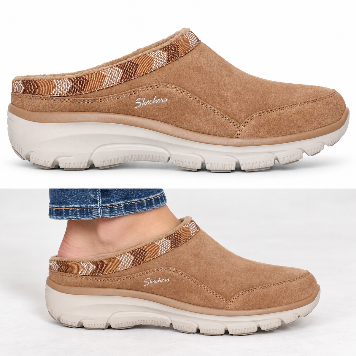 Pantofi Sport Damă Skechers 169104 Bej - imagine 3