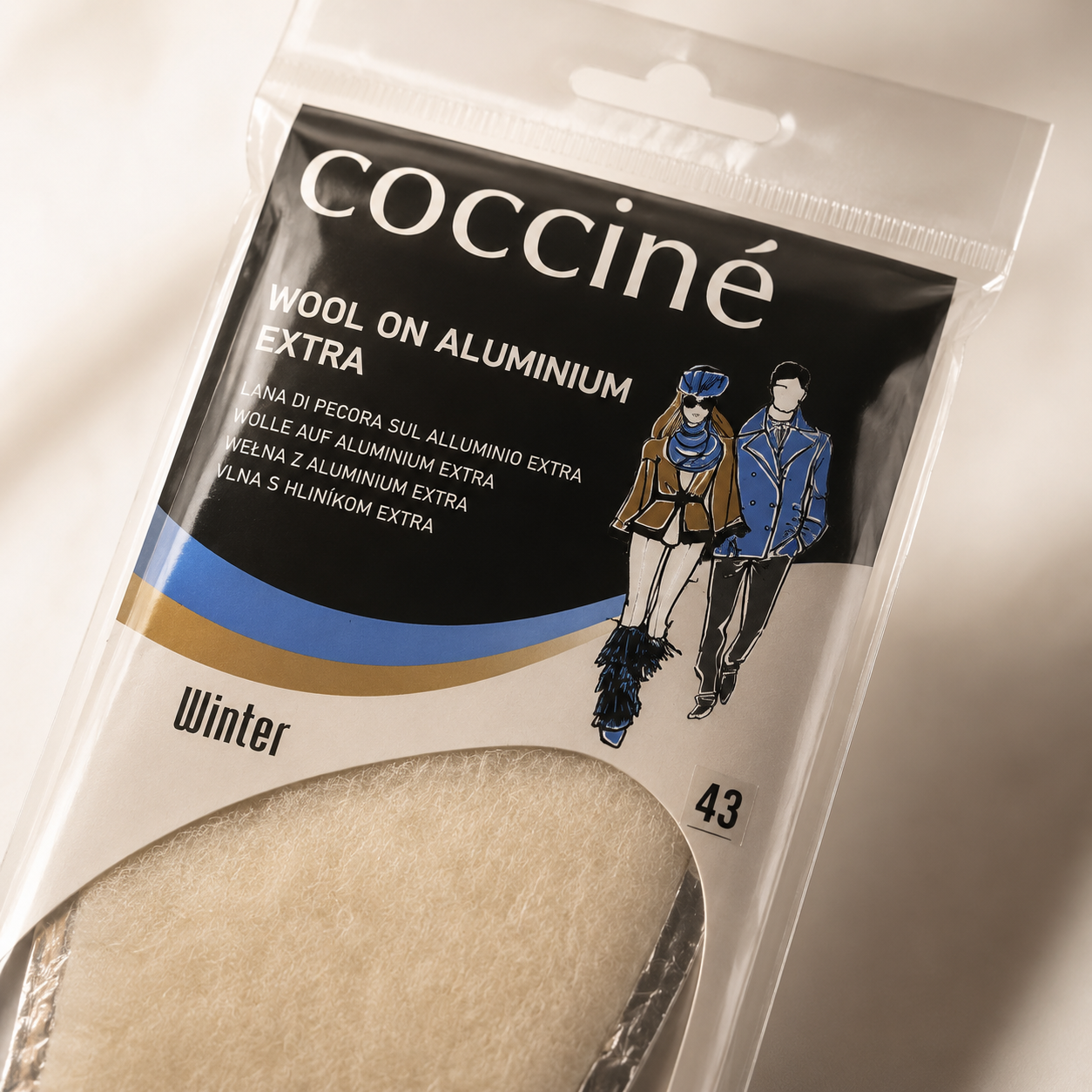 Coccine Branț Aluminium Extra cu Lână (iarnă) - Mărimea 43