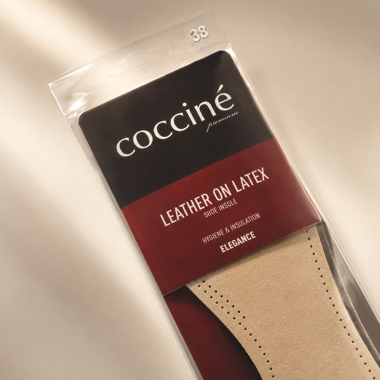 Coccine Branț Piele pe Latex Elegance - Mărimea 38