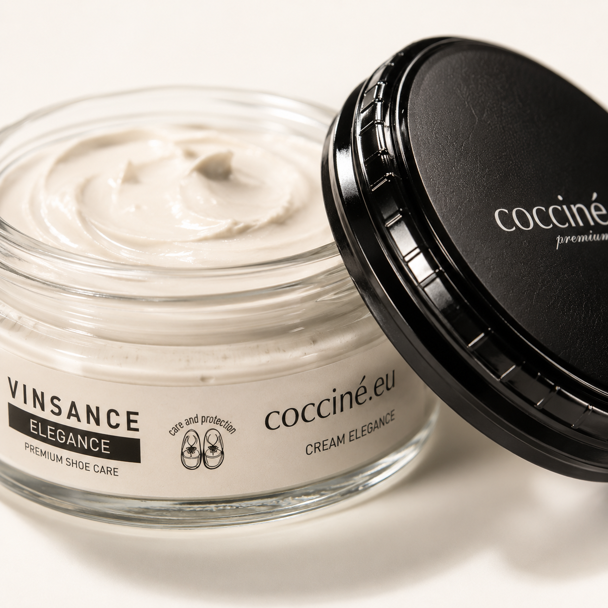 Coccine Cream Elegance Cremă Pantofi Piele Albă 50ml