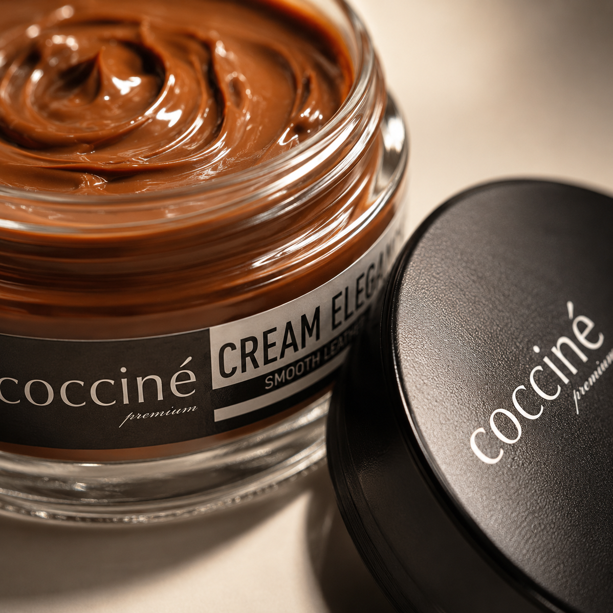 Coccine Cream Elegance Cremă Pantofi Piele Maro Mediu 12 - 50ml