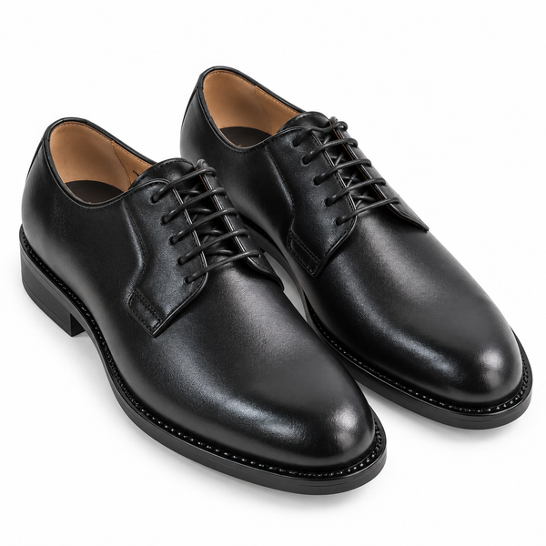 Pantofi Eleganți Bărbați CONHPOL 2809-800B-00P28 Negru Negru – vedere de sus, din față