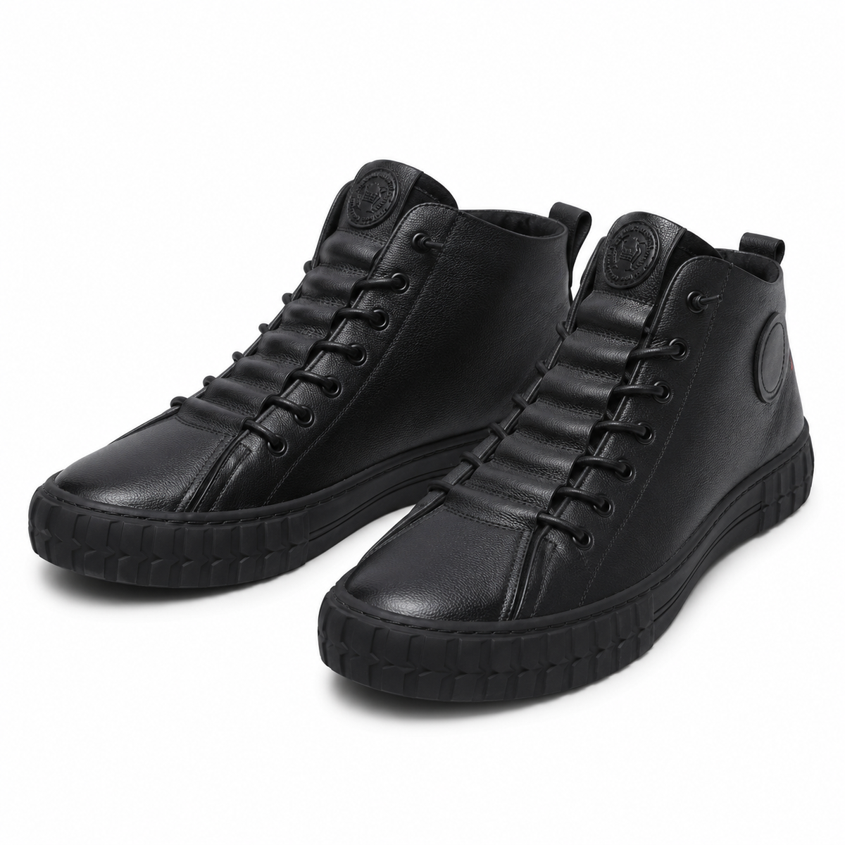 Ghete Casual Bărbați Franco Gerardo WZ202002 Negru – Piele Naturală