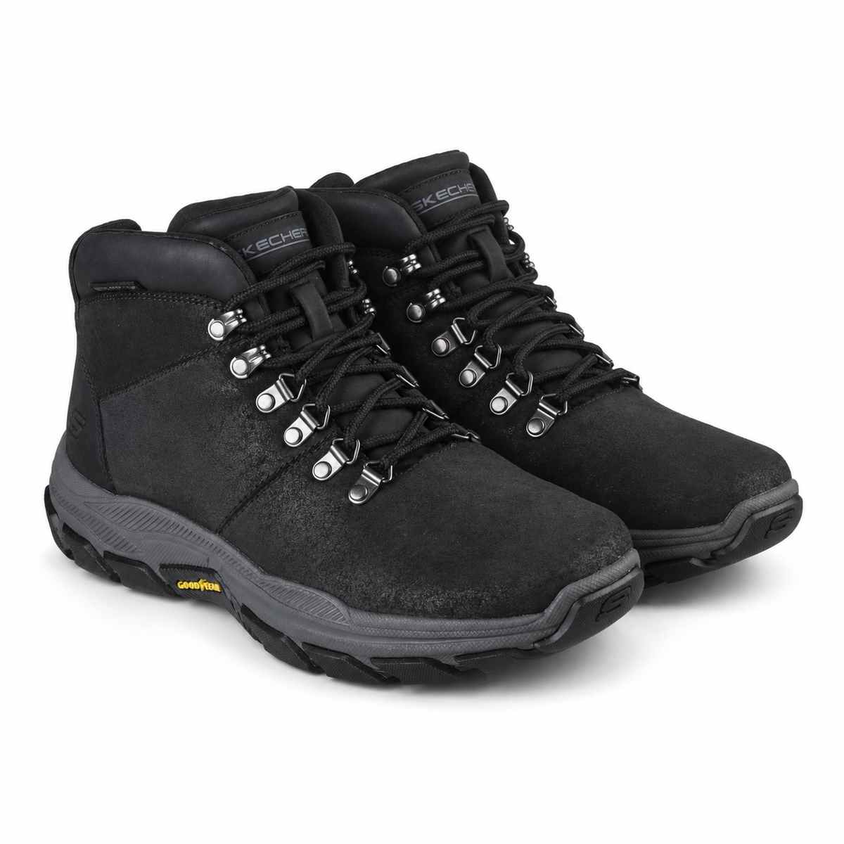 Ghete Casual Bărbați Skechers SK595 Negru – Piele Întoarsă