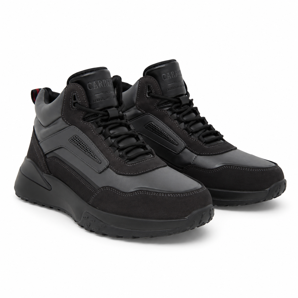 GHETE CASUAL BARBATI CARIBU 250003C 51-N NEGRE VELUR + GRI