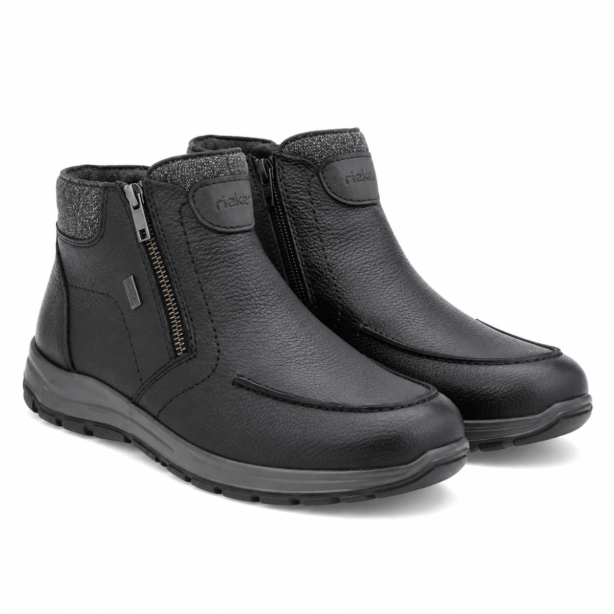 GHETE CASUAL BARBATI RIEKER 03660-00 NEGRE