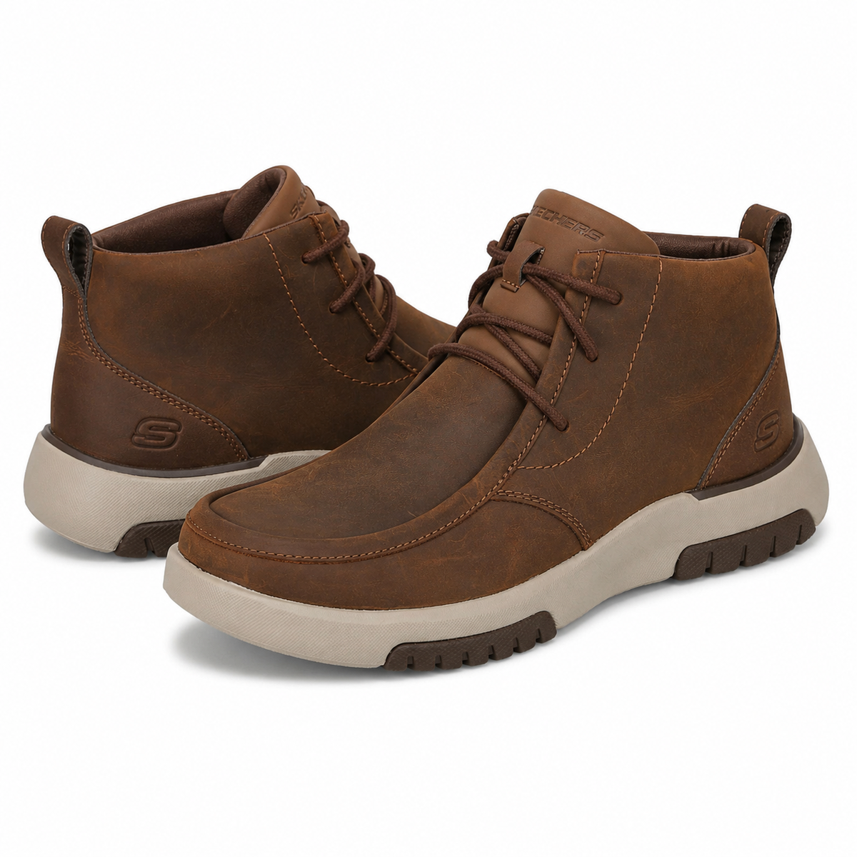 GHETE CASUAL BARBATI SKECHERS 204225 CDB MARO