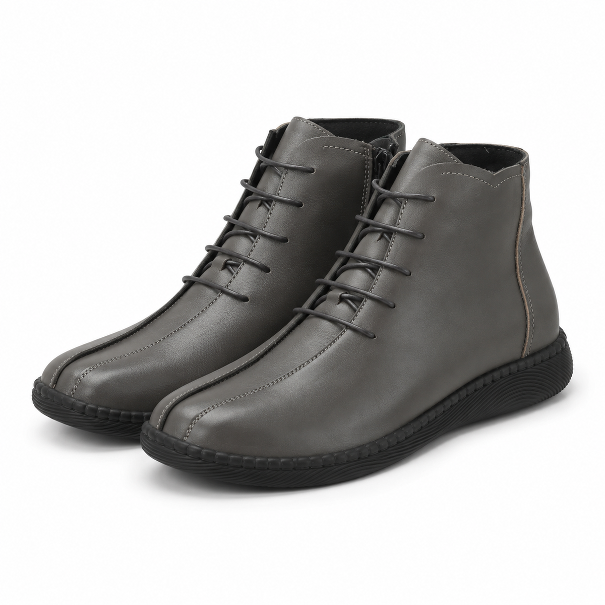 Ghete Casual Damă Formazione SC9580 Roșu – Piele Naturală