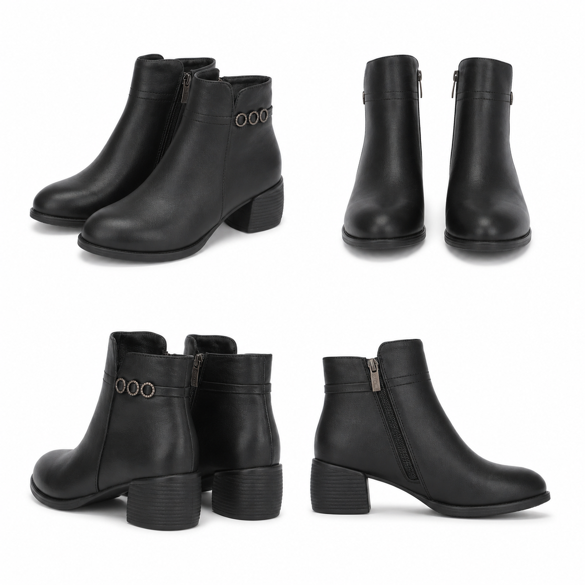 GHETE CASUAL DAMA PASS 33208 01-N NEGRE
