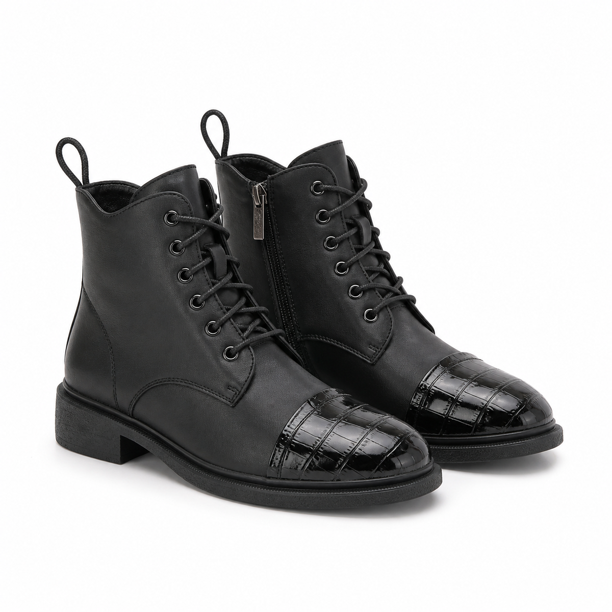 GHETE CASUAL DAMA PASS 570010C 01-N NEGRE + CROCO