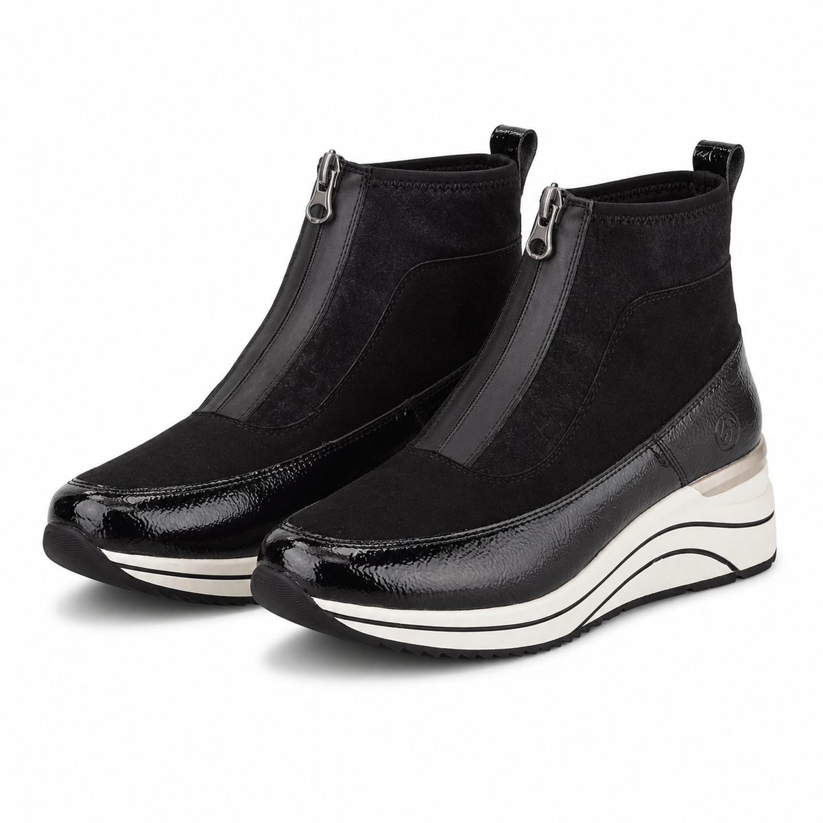 GHETE CASUAL DAMA REMONTE D0T71-01 NEGRE VELUR + LAC