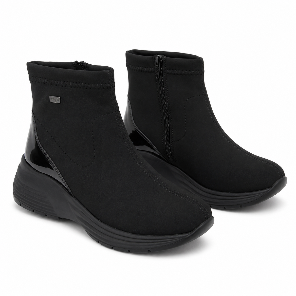 GHETE CASUAL DAMA REMONTE D6677-03 NEGRE