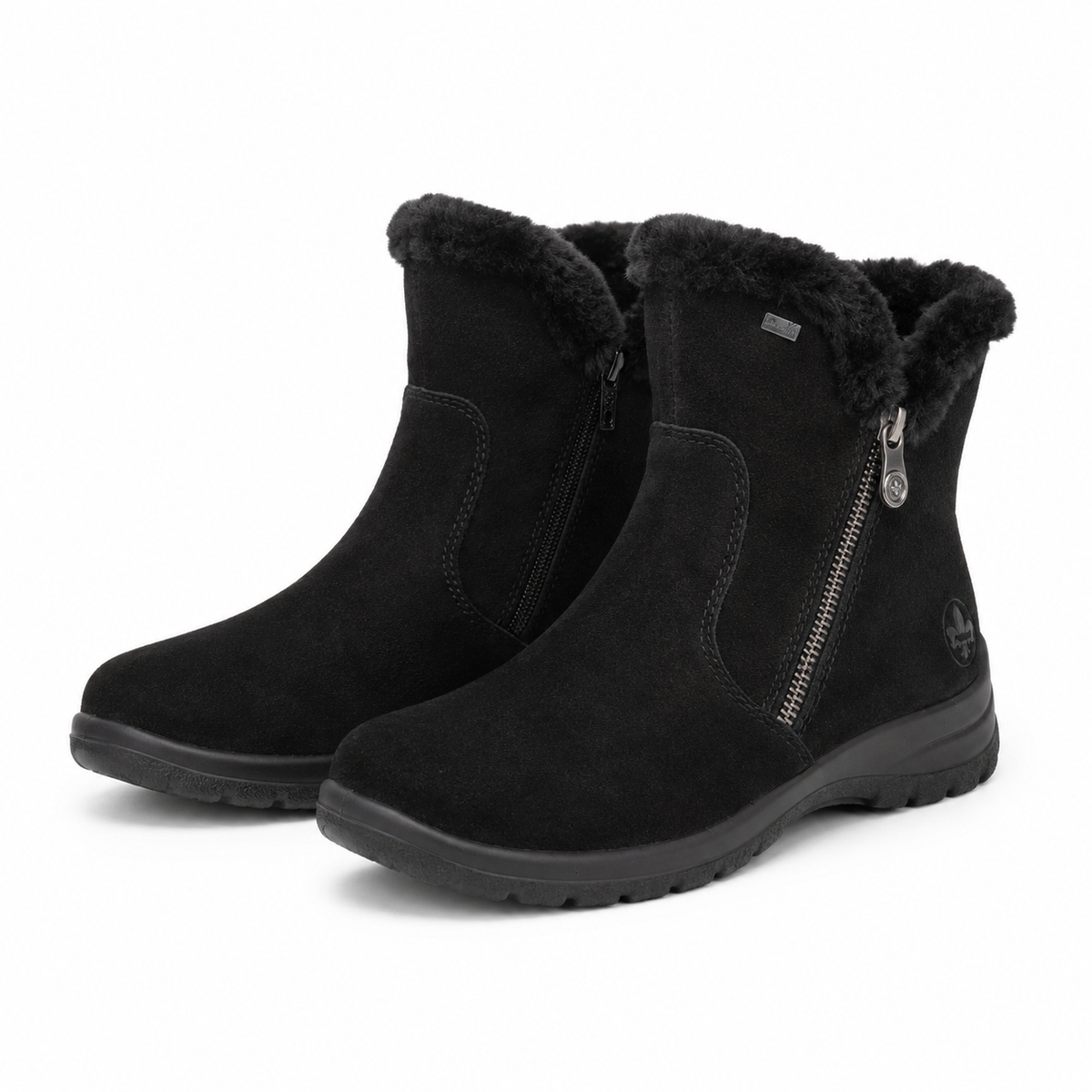 GHETE CASUAL DAMA RIEKER L7162-00 NEGRE VELUR