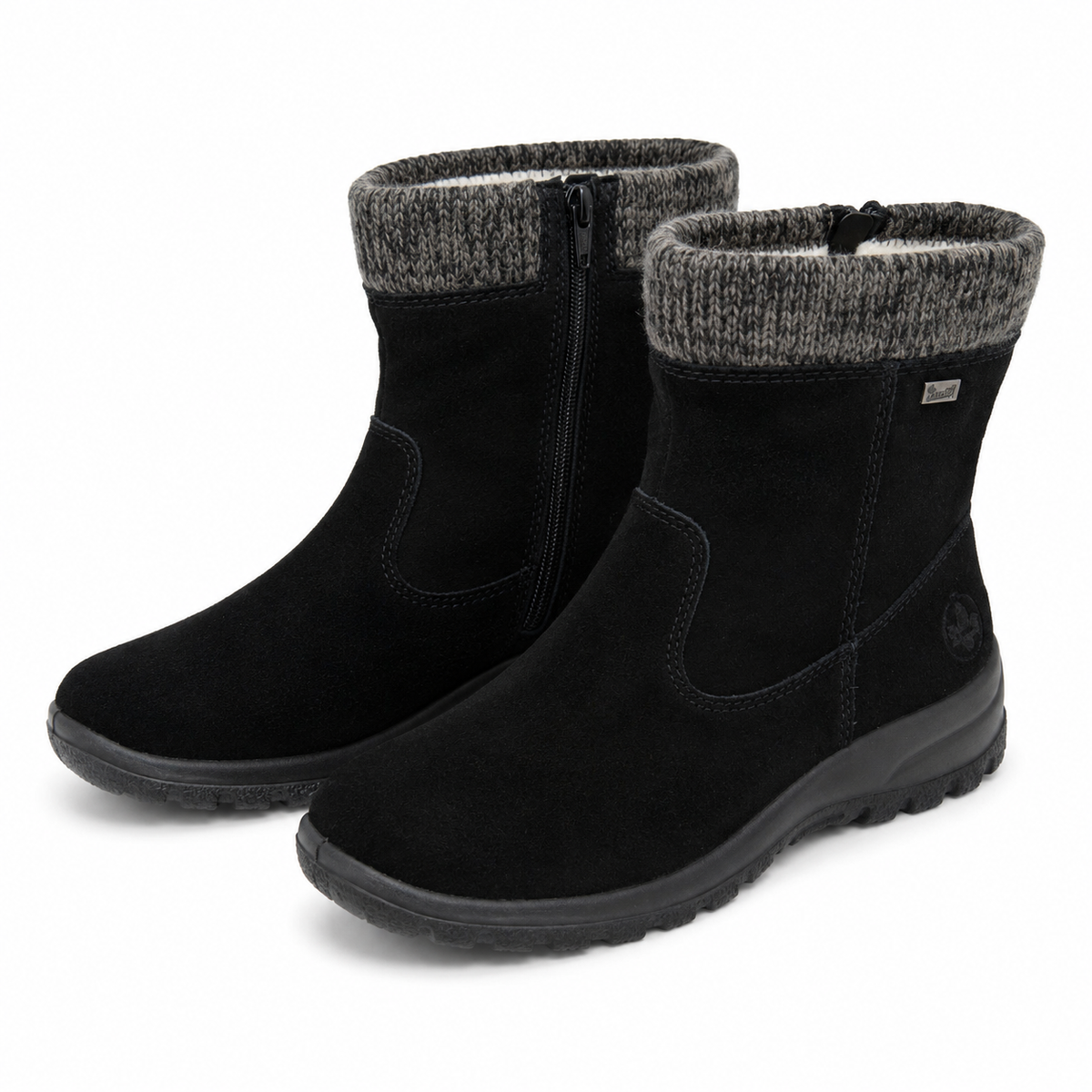 GHETE CASUAL DAMA RIEKER L7165-00 NEGRU VELUR