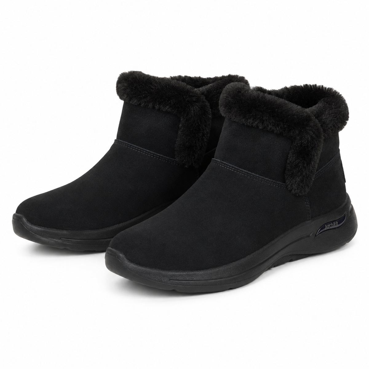 Ghete Casual Damă Skechers 144400 Negru – Piele Întoarsă