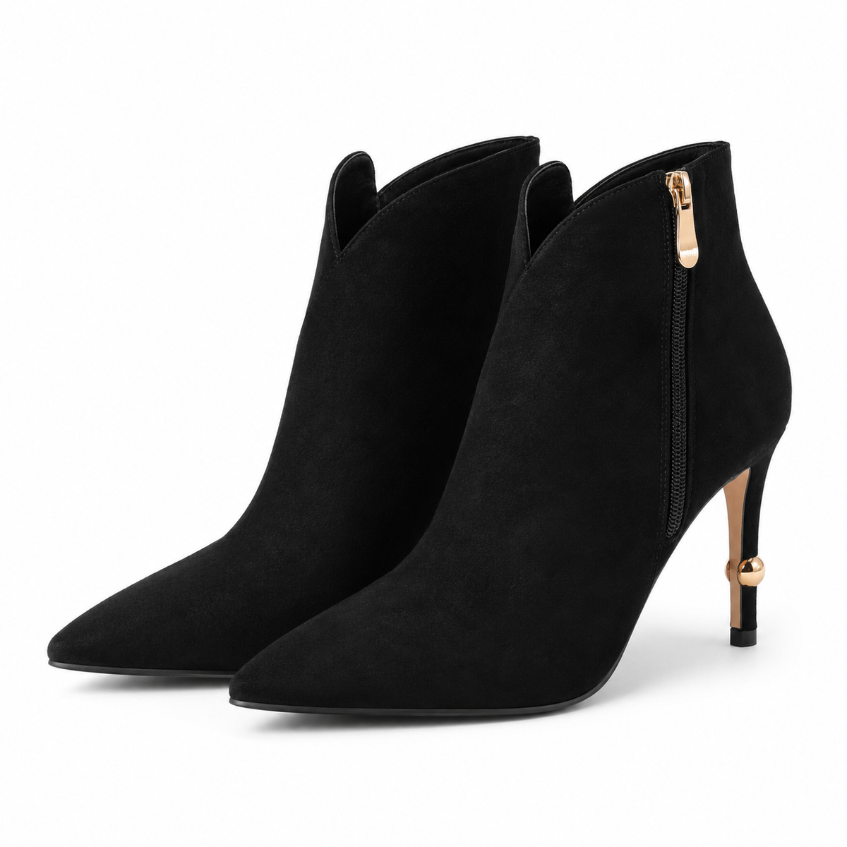 GHETE ELEGANTE DAMA FEELING MH003-2338 NEGRE VELUR