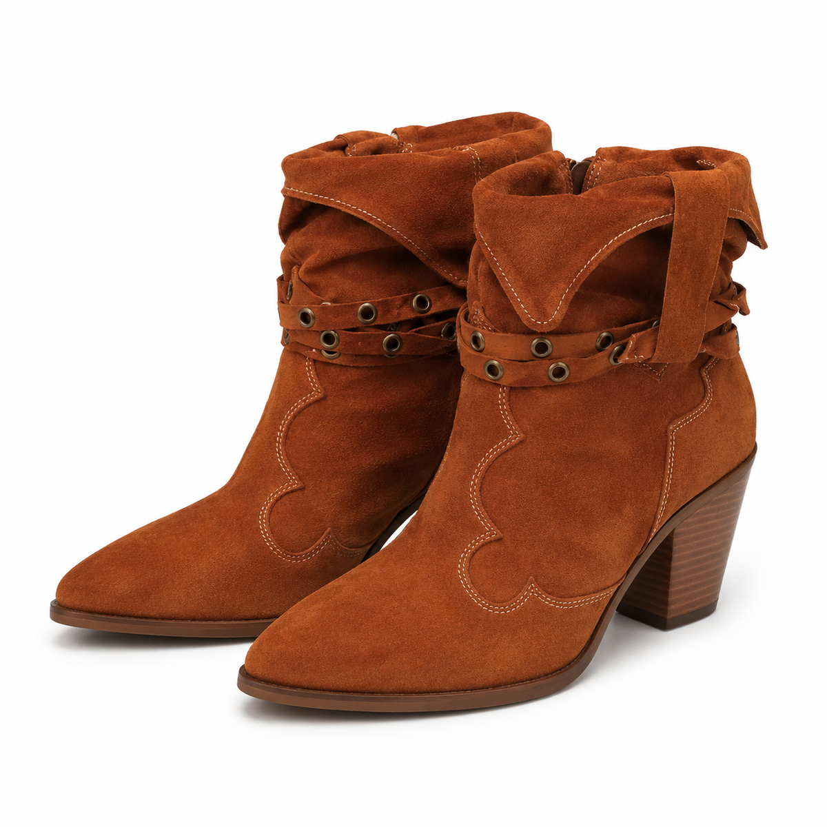 GHETE ELEGANTE DAMA PERLLA 3032-8 MARO VELUR