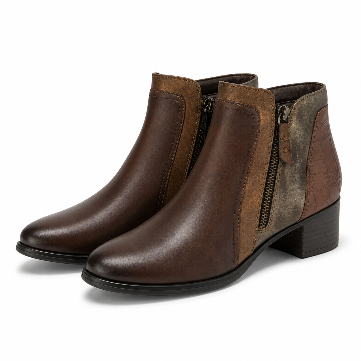 GHETE ELEGANTE DAMA REMONTE R5172-23 MARO + MARO METALIC