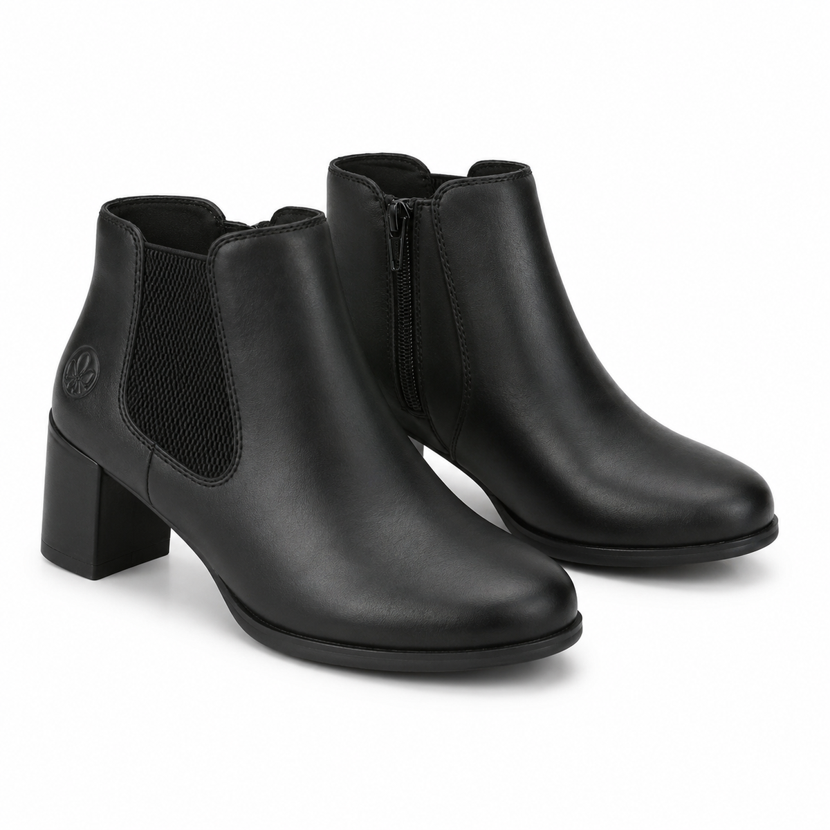 GHETE ELEGANTE DAMA RIEKER 50194-00 NEGRE