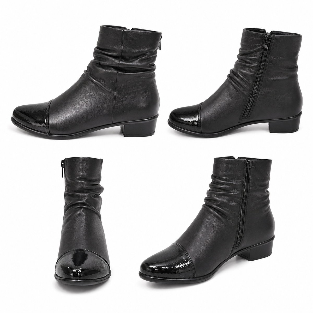 GHETE ELEGANTE DAMA RIEKER Y0773-00 NEGRE