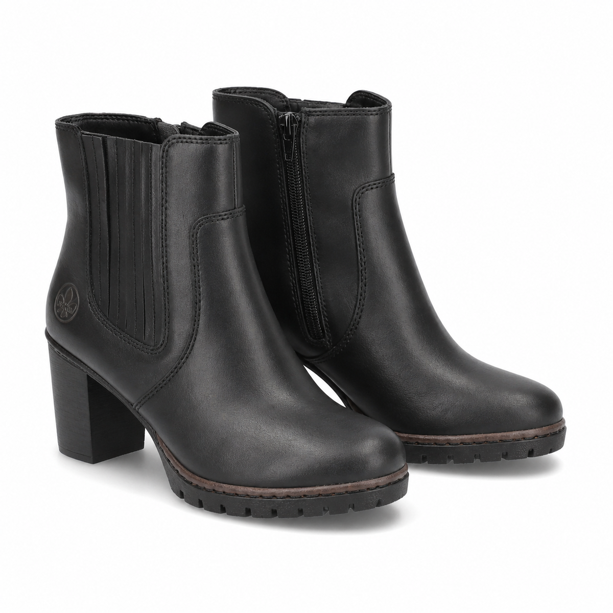 GHETE ELEGANTE DAMA RIEKER Y2577-00 NEGRE