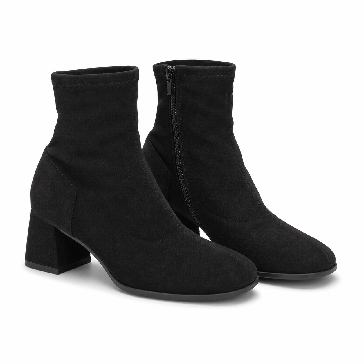 GHETE ELEGANTE DAMA TAMARIS 85308-45 001 NEGRE VELUR