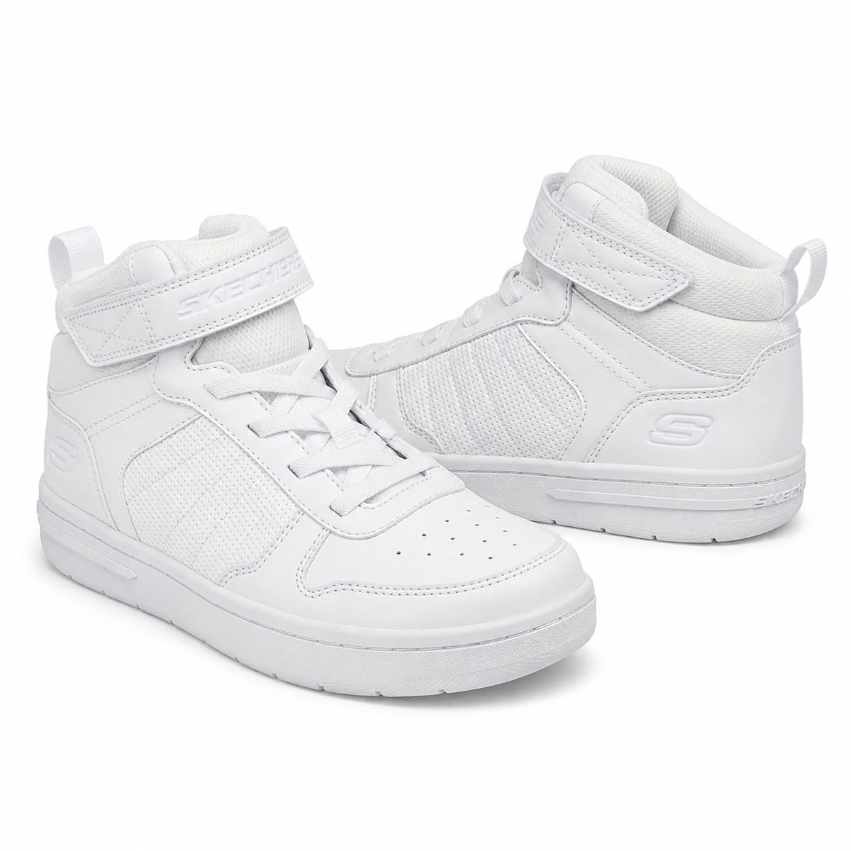 GHETE SPORT COPII SKECHERS 405633 WHT