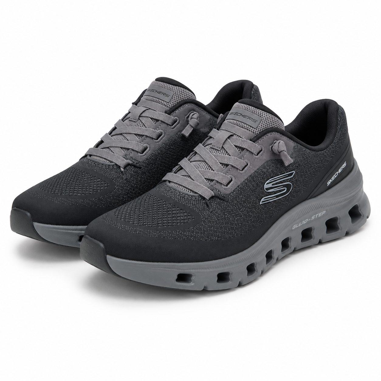 PANTOFI SPORT BĂRBAȚI SKECHERS 233132 BKCC NEGRI/GRI