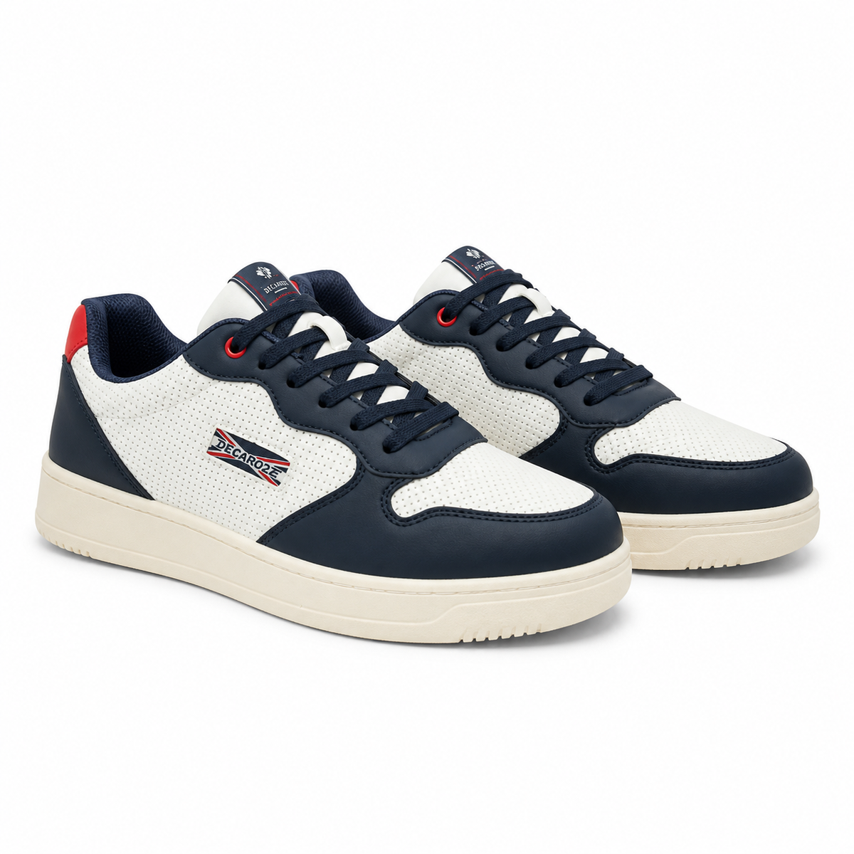 PANTOFI CASUAL BARABTI DECAR 9903 ALBI CU NEGRU